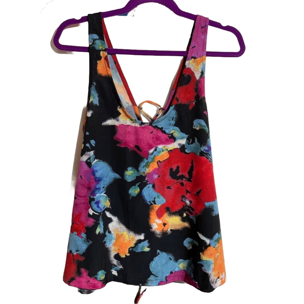 Von Zipper multi-colour camisole, Size 8 or Medium, going out out top
